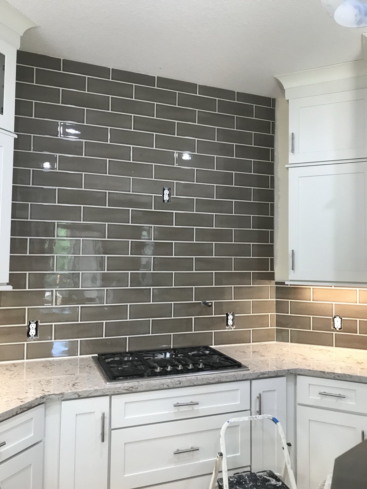 Custom backsplash installation